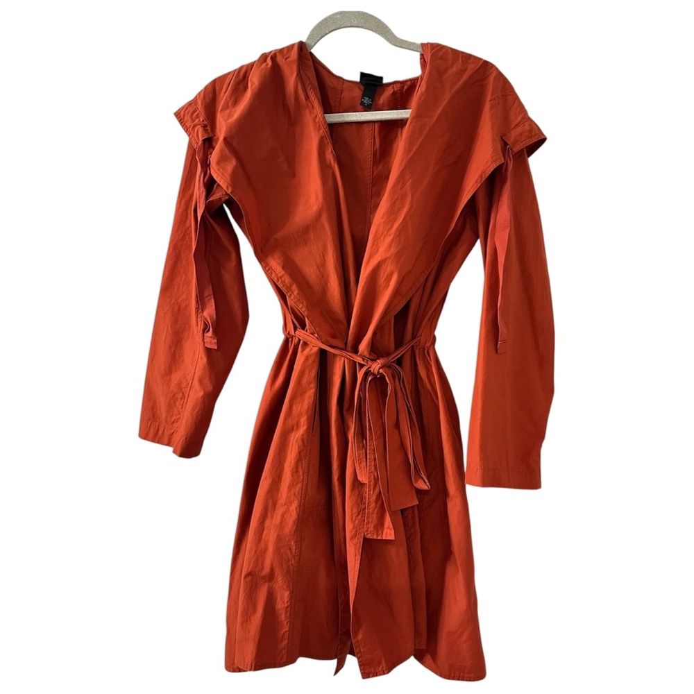 Eileen Fisher light weight Orange Trench Coat